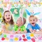 30Pcs Prefilled Easter Eggs with Animal Mochi Squishy Stress Relief , Colorful Easter Fidget Toys Great for Adult Easter Basket Stuffers Egg Fillers Party Favors (Multicolor-30)
